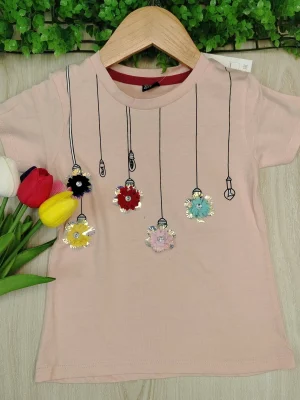 Girls / Tshirt / Light Flowers - TS05