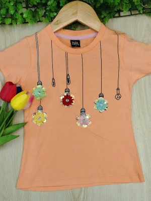Girls / Tshirt / Light Flowers - TS06