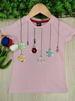 Girls / Tshirt / Light Flowers - TS09