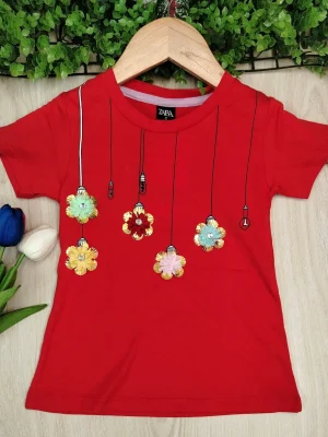 Girls / Tshirt / Light Flowers - TS10