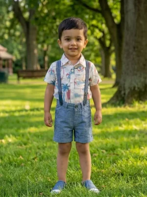 Boys / Shirt Pant / Suspender - SS12