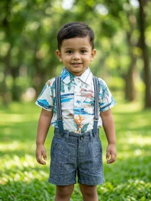 Boys / Shirt Pant / Suspender - SS13